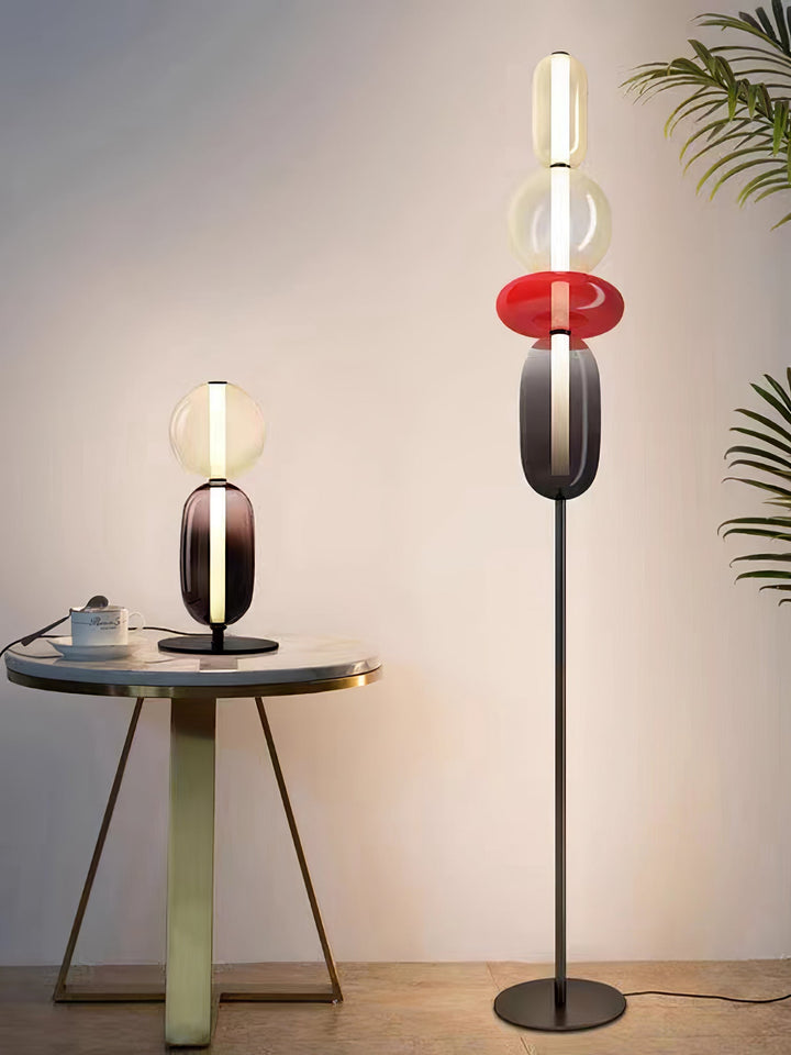 Kanderad Glas Bordslampa