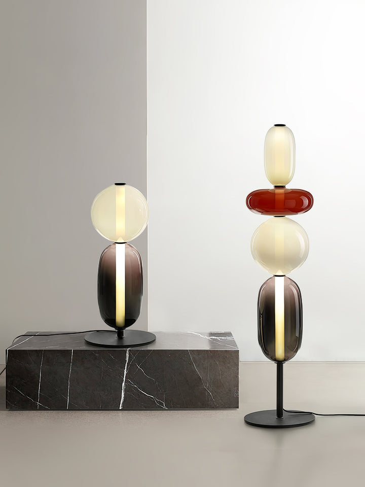 Kanderad Glas Bordslampa