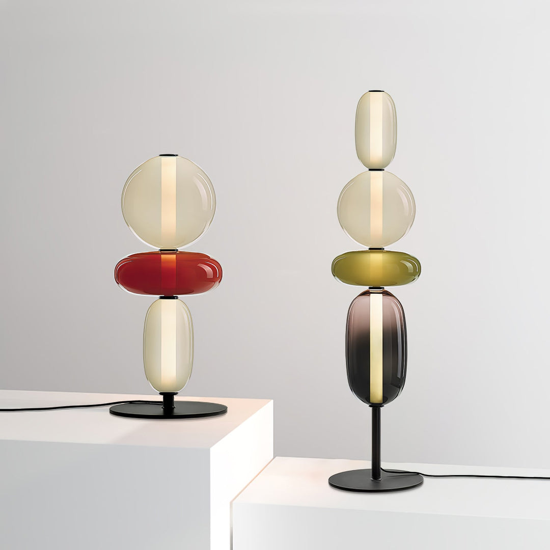 Kanderad Glas Bordslampa