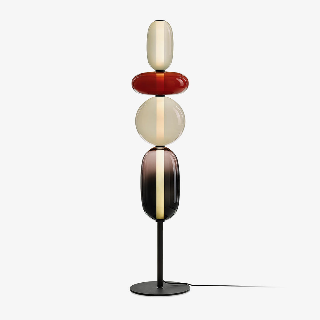 Kanderad Glas Golvlampa