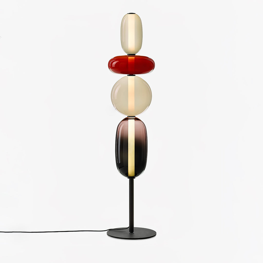 Kanderad Glas Golvlampa
