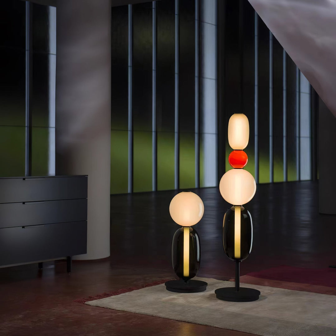 Kanderad Glas Golvlampa