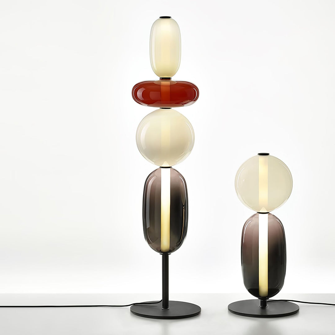 Kanderad Glas Golvlampa