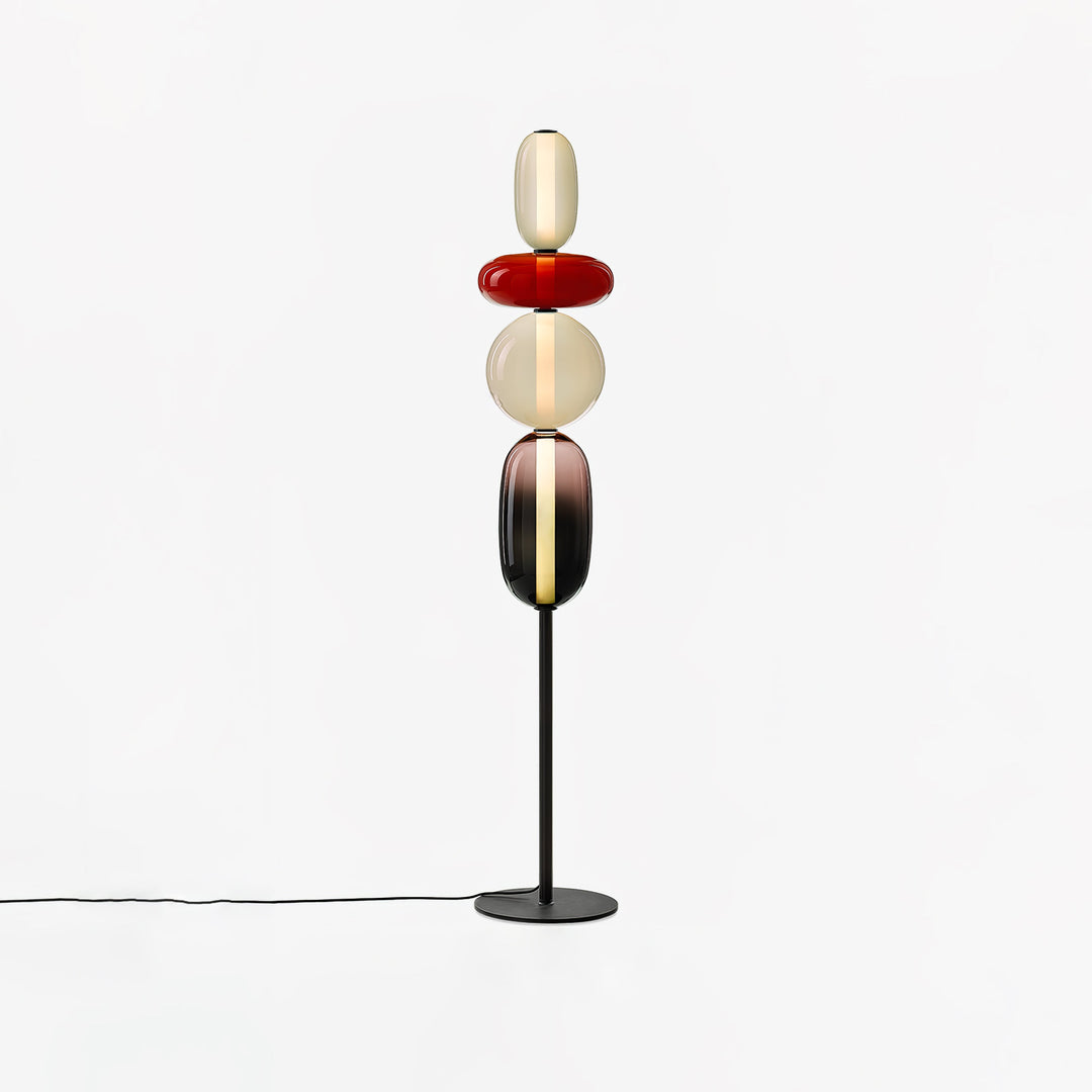 Kanderad Glas Golvlampa