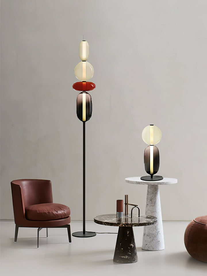 Kanderad Glas Bordslampa