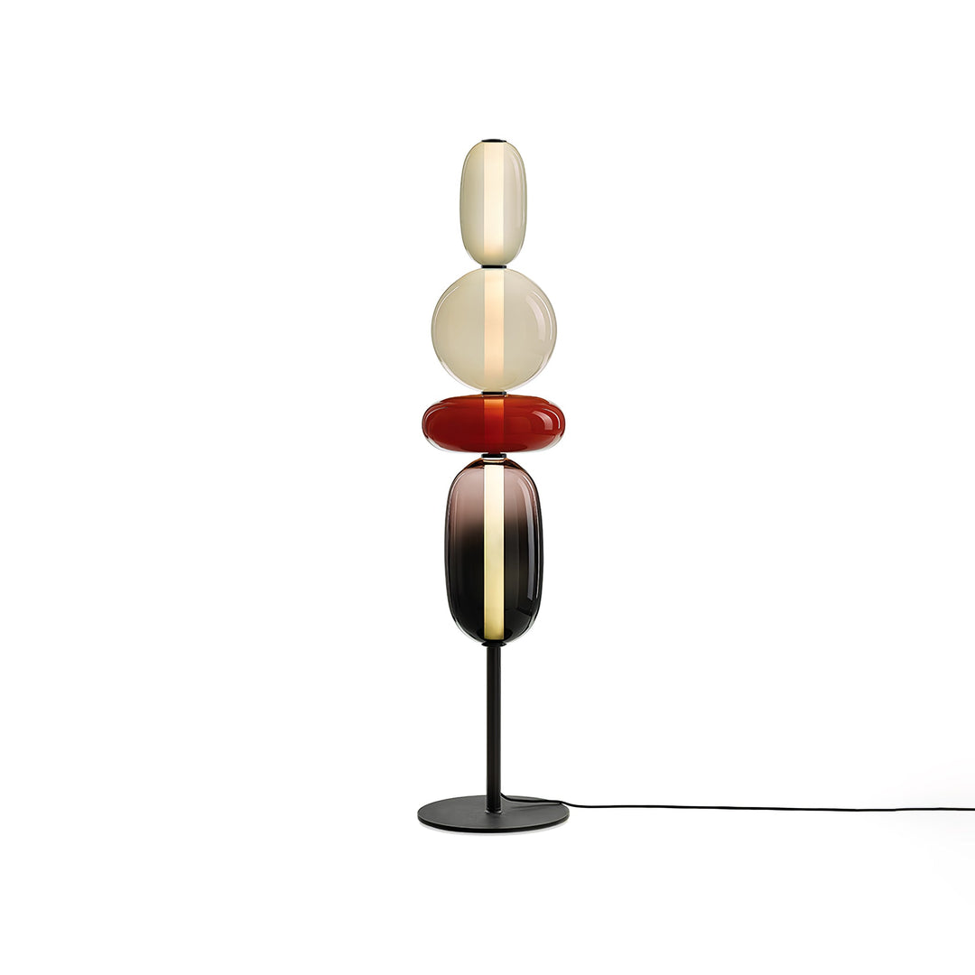 Kanderad Glas Golvlampa