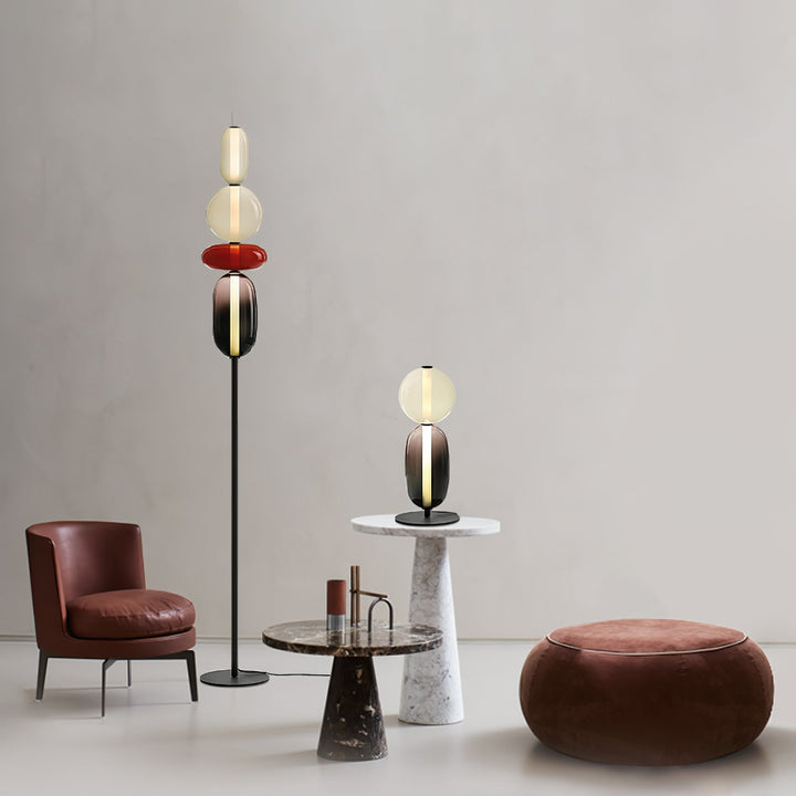 Kanderad Glas Bordslampa