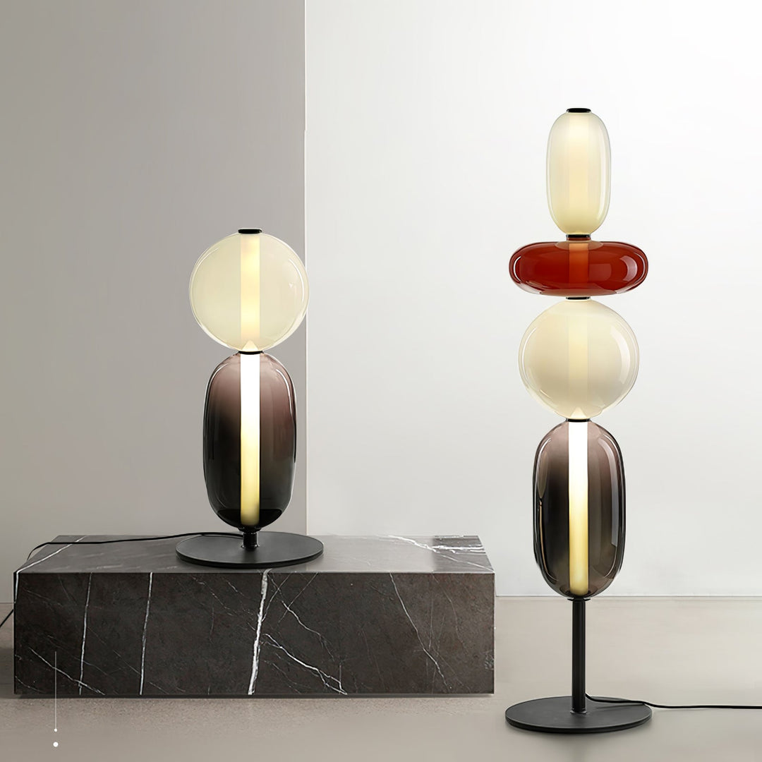 Kanderad Glas Golvlampa