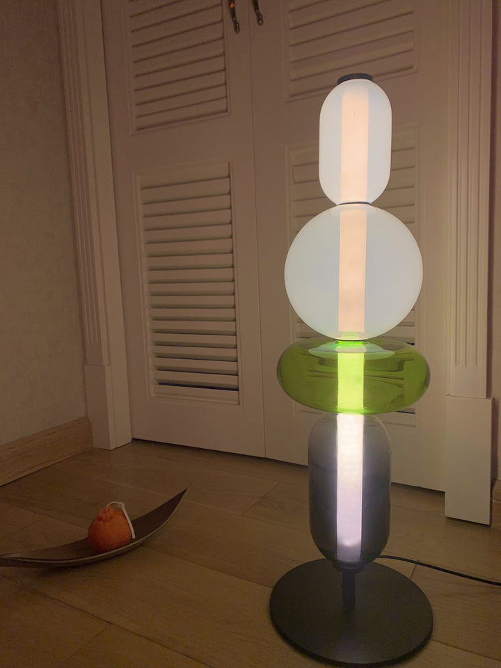 Kanderad Glas Bordslampa