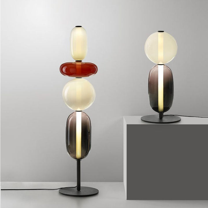 Kanderad Glas Bordslampa