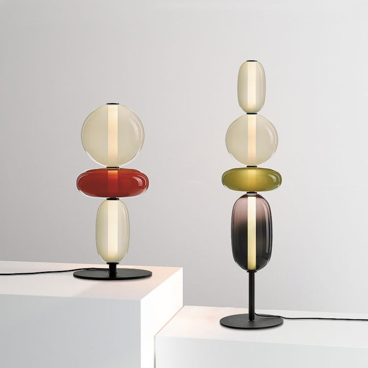 Kanderad Glas Bordslampa