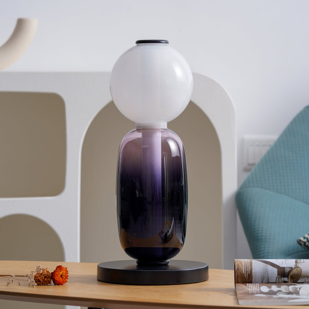 Kanderad Glas Bordslampa