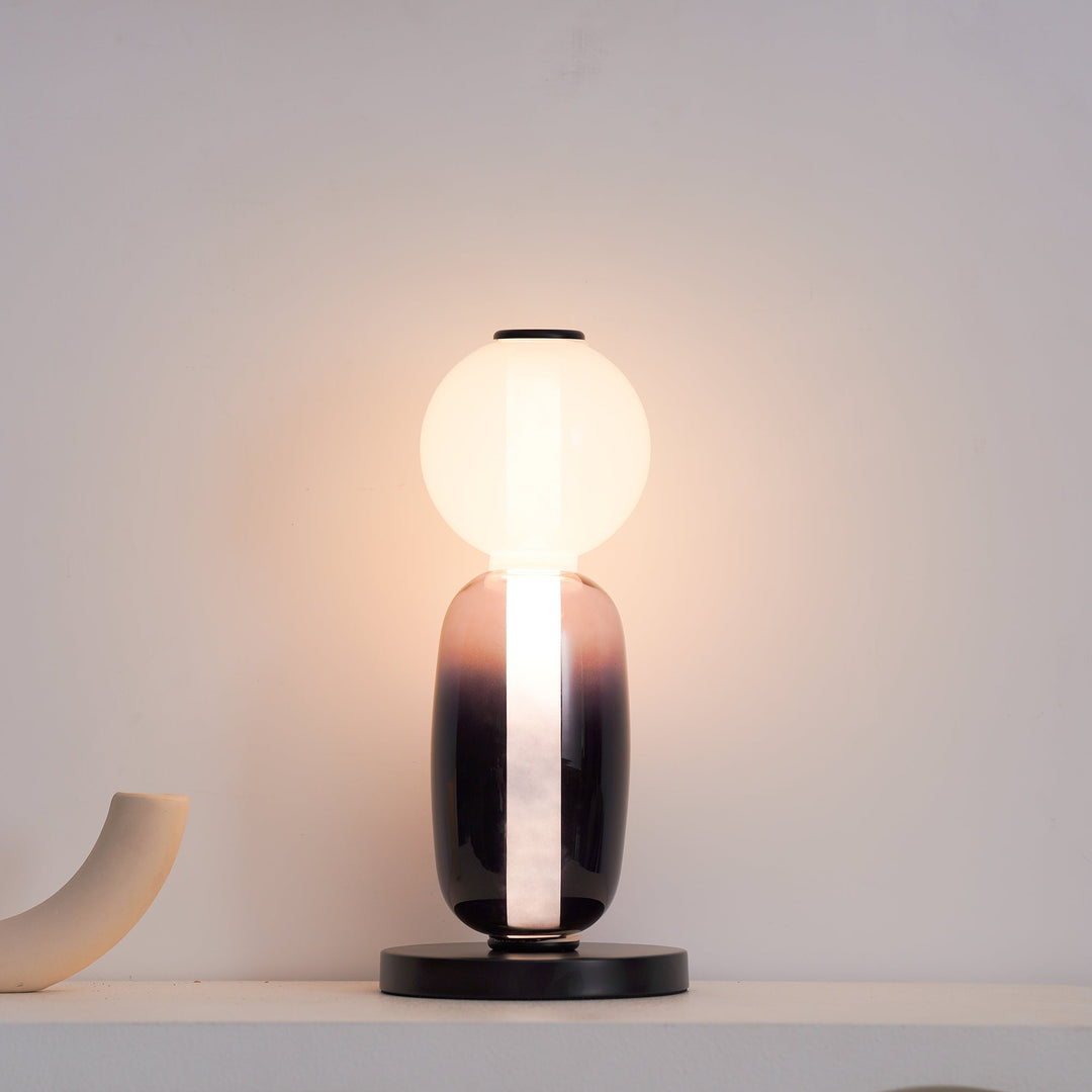 Kanderad Glas Bordslampa