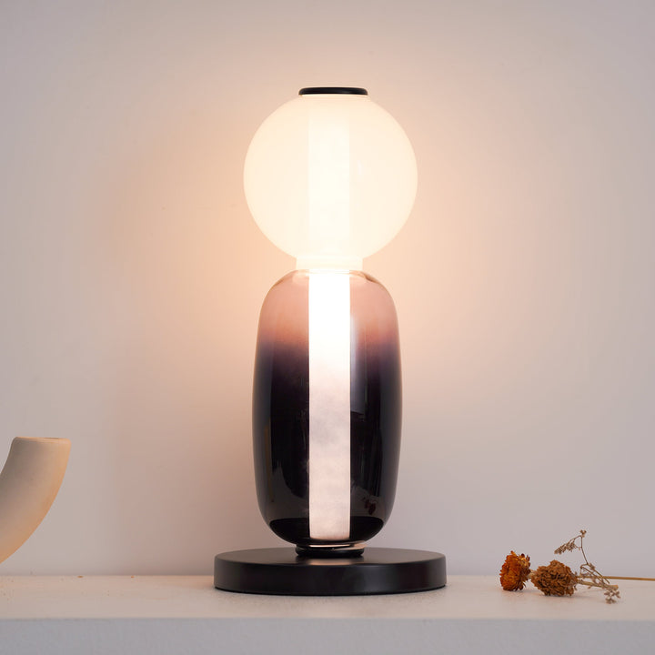 Kanderad Glas Bordslampa