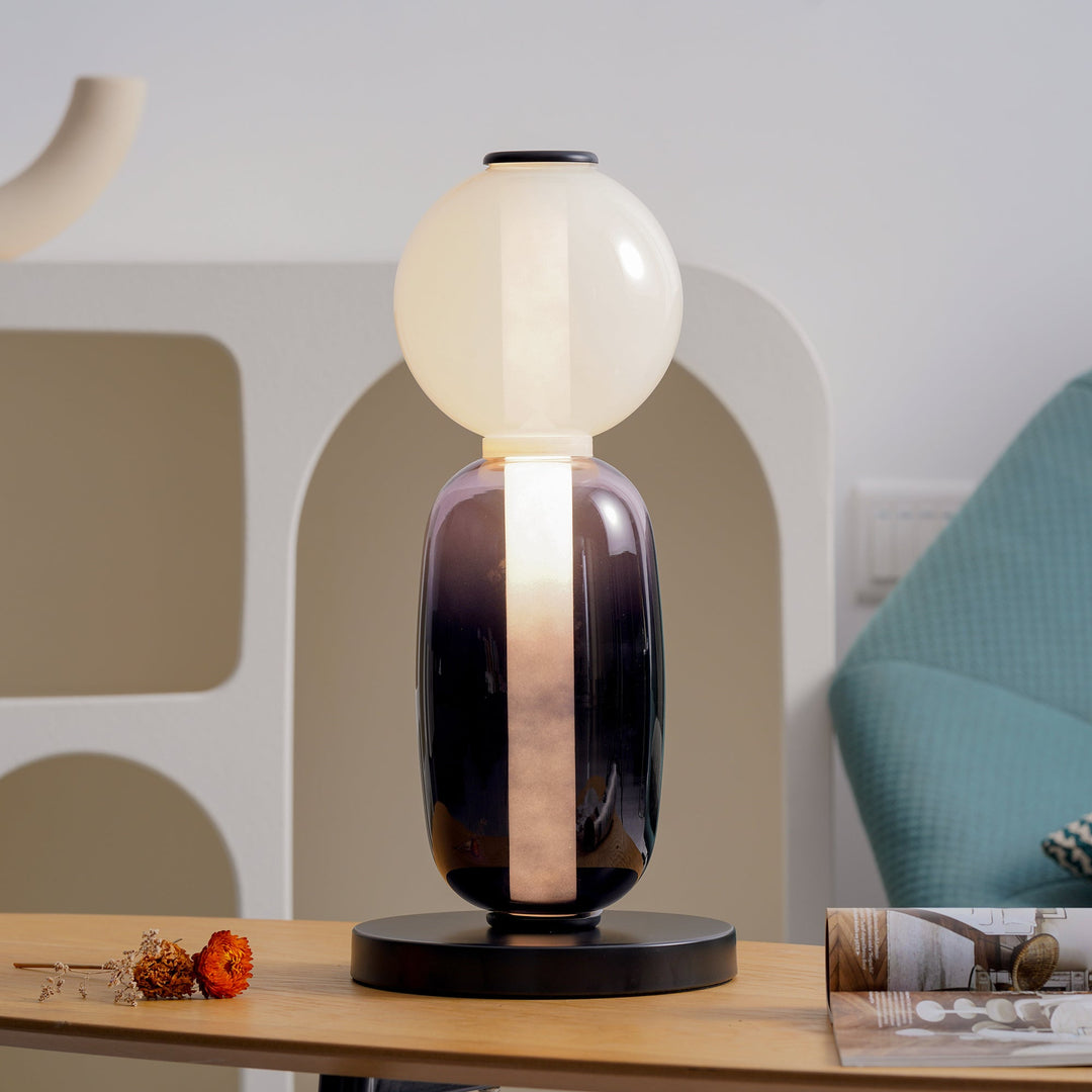 Kanderad Glas Bordslampa