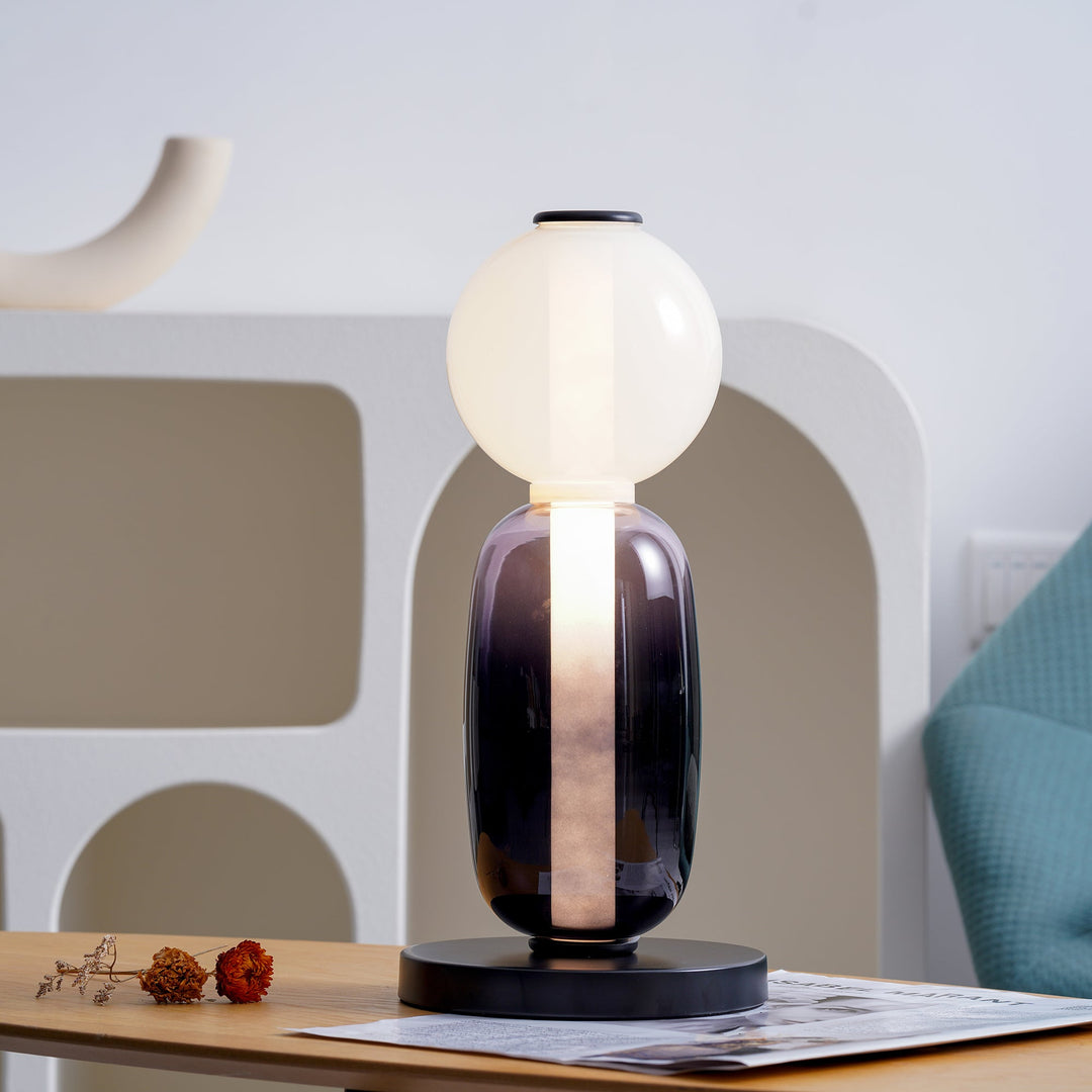 Kanderad Glas Bordslampa