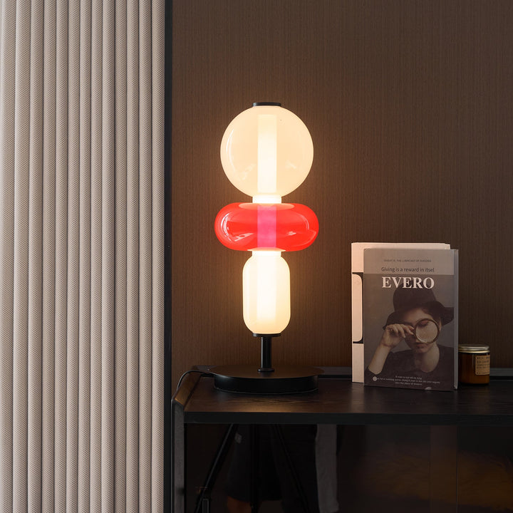 Kanderad Glas Bordslampa