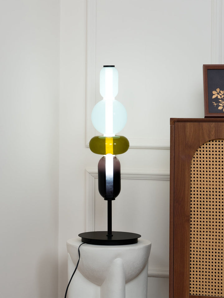 Kanderad Glas Bordslampa