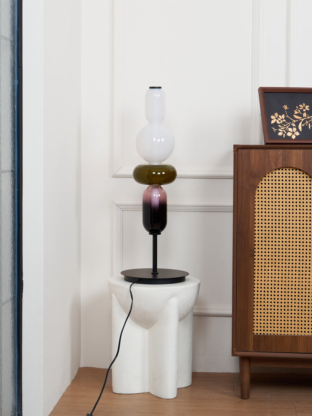 Kanderad Glas Bordslampa