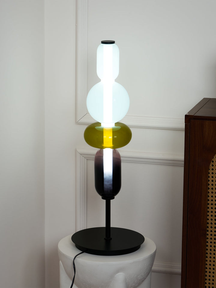 Kanderad Glas Bordslampa