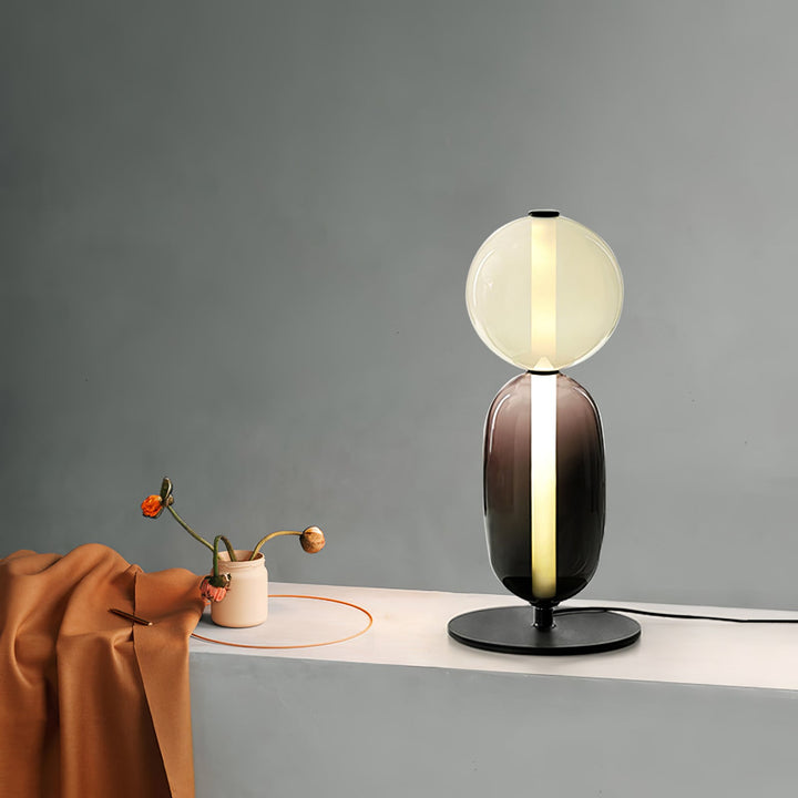 Kanderad Glas Bordslampa