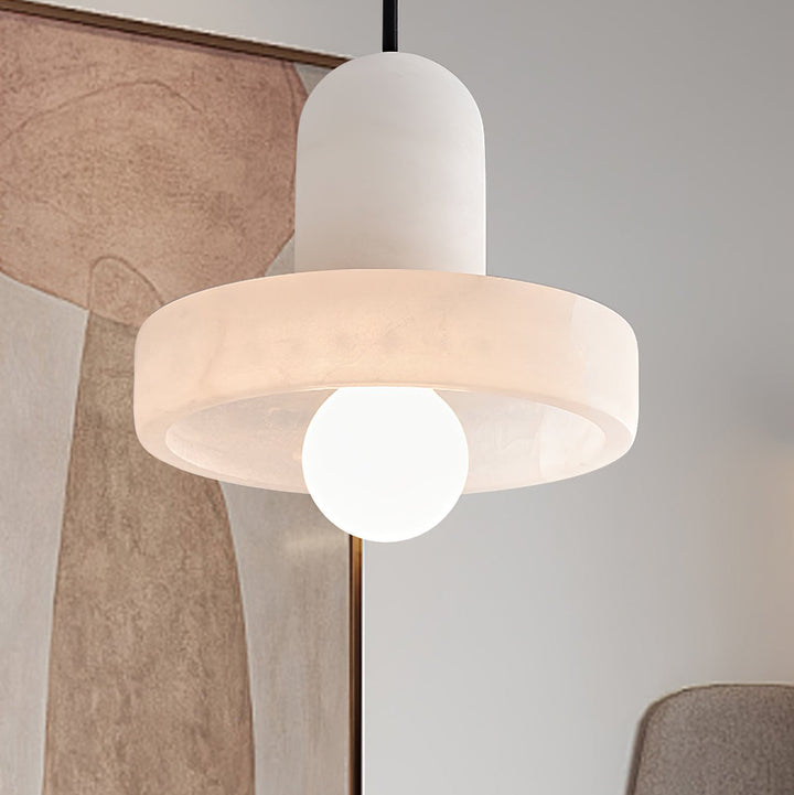 Carrara Alabaster Pendellampa