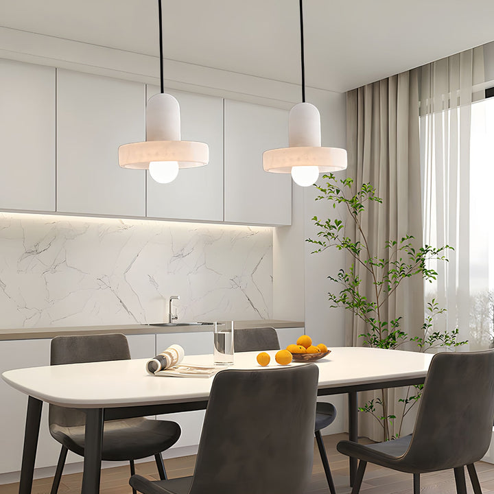 Carrara Alabaster Pendellampa