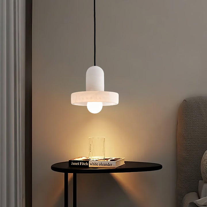 Carrara Alabaster Pendellampa
