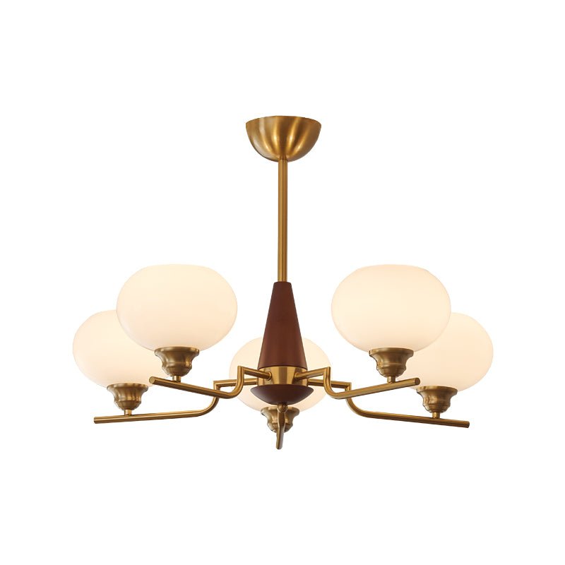 Celeste Sphere Valnöt Chandelier