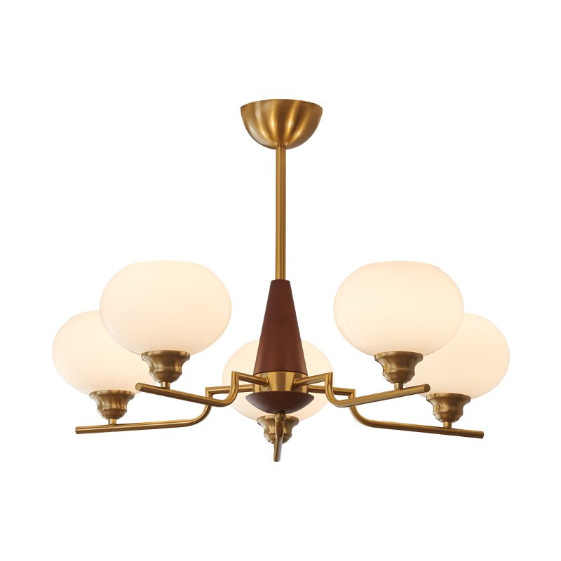 Celeste Sphere Valnöt Chandelier
