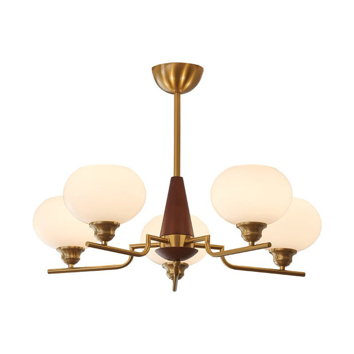 Celeste Sphere Valnöt Chandelier