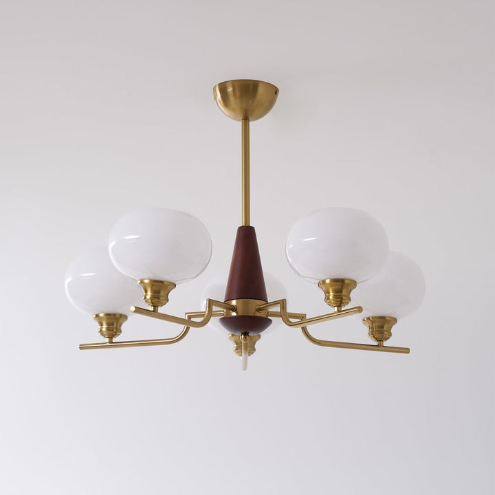 Celeste Sphere Valnöt Chandelier