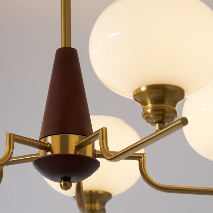 Celeste Sphere Valnöt Chandelier