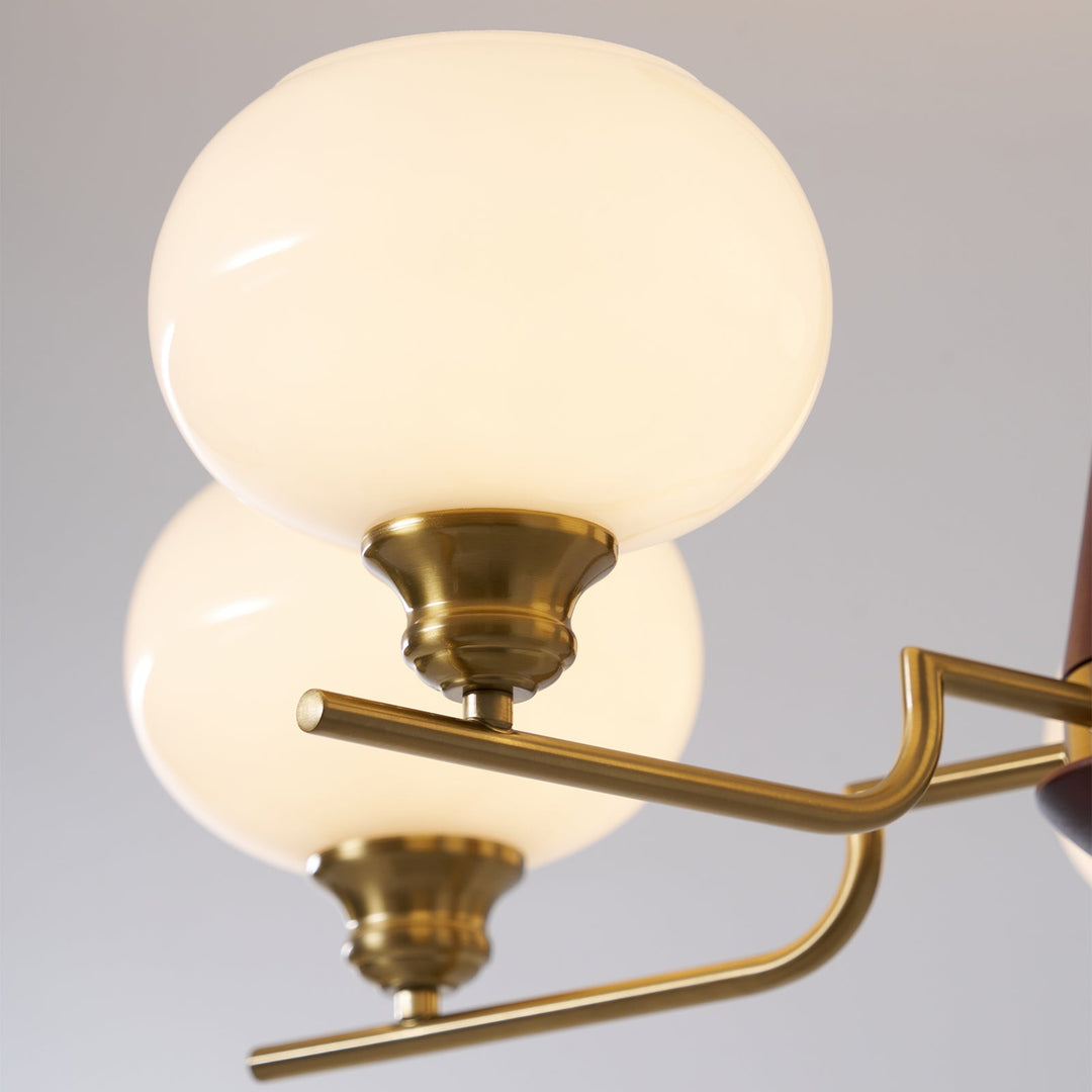 Celeste Sphere Valnöt Chandelier