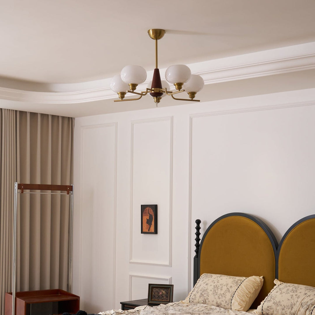 Celeste Sphere Valnöt Chandelier