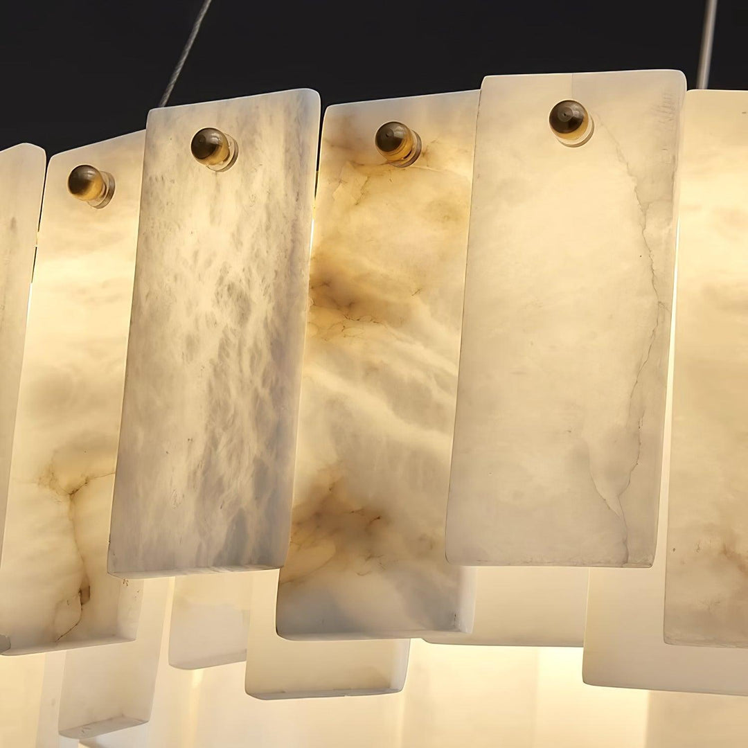 Celestial Alabaster Rund Kandelaber