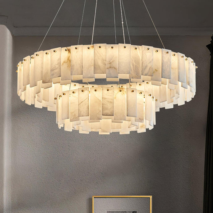 Celestial Alabaster Rund Kandelaber
