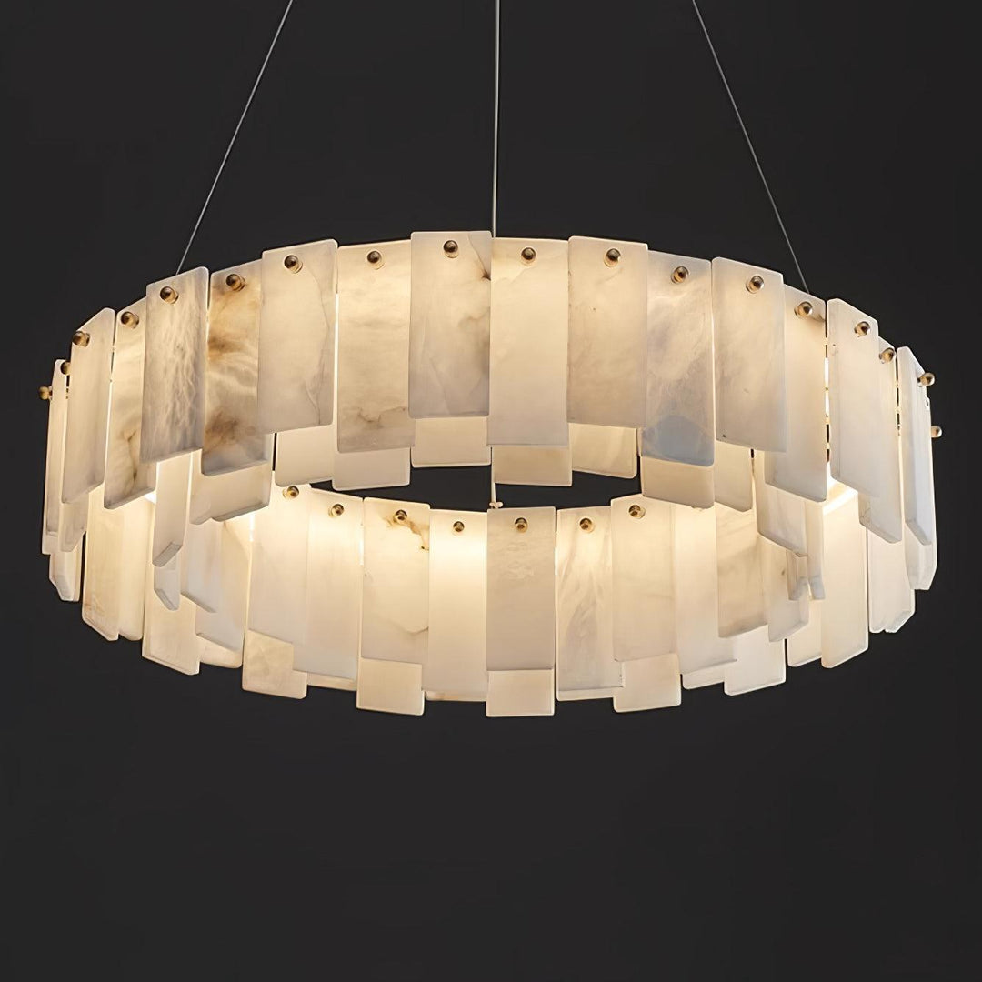 Celestial Alabaster Rund Kandelaber