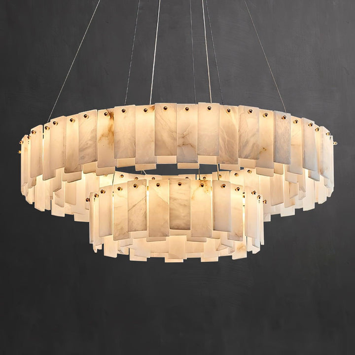 Celestial Alabaster Rund Kandelaber