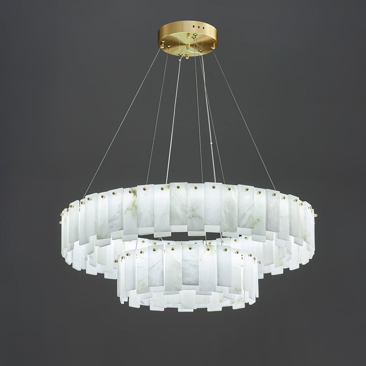Celestial Alabaster Rund Kandelaber