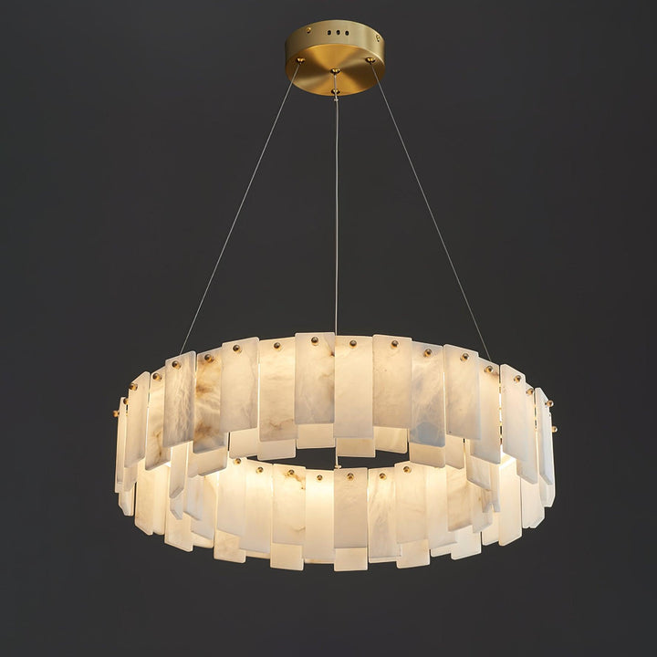 Celestial Alabaster Rund Kandelaber