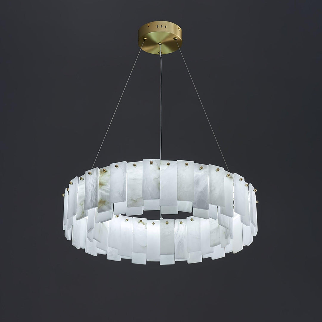 Celestial Alabaster Rund Kandelaber