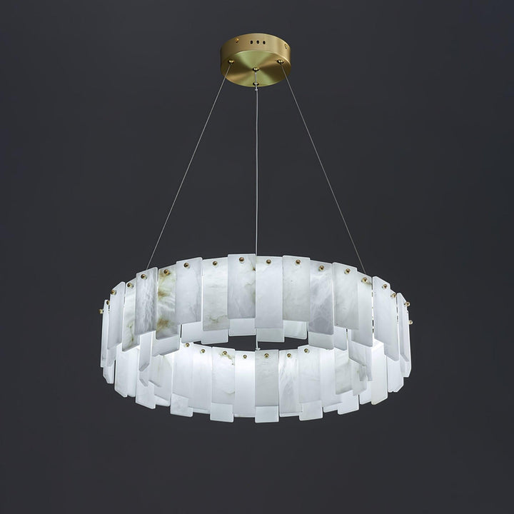 Celestial Alabaster Rund Kandelaber