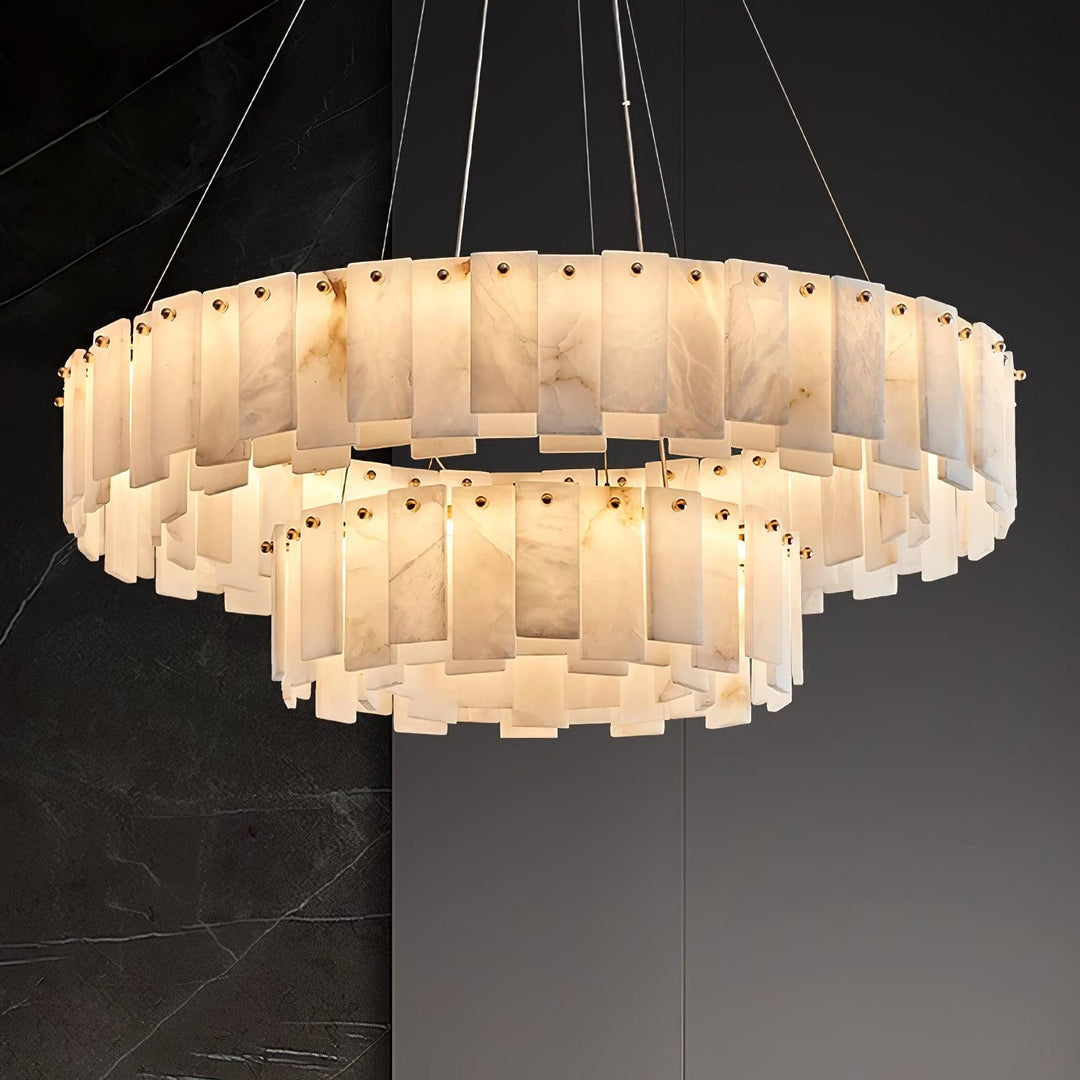 Celestial Alabaster Rund Kandelaber