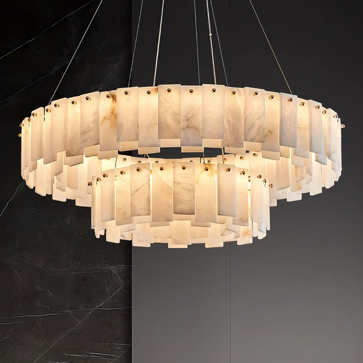 Celestial Alabaster Rund Kandelaber
