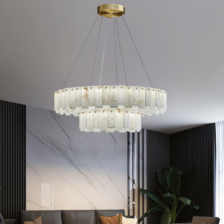 Celestial Alabaster Rund Kandelaber