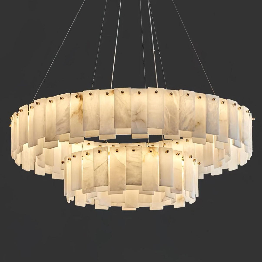 Celestial Alabaster Rund Kandelaber