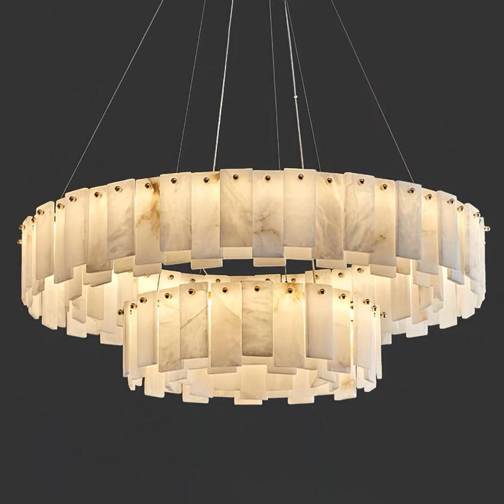 Celestial Alabaster Rund Kandelaber