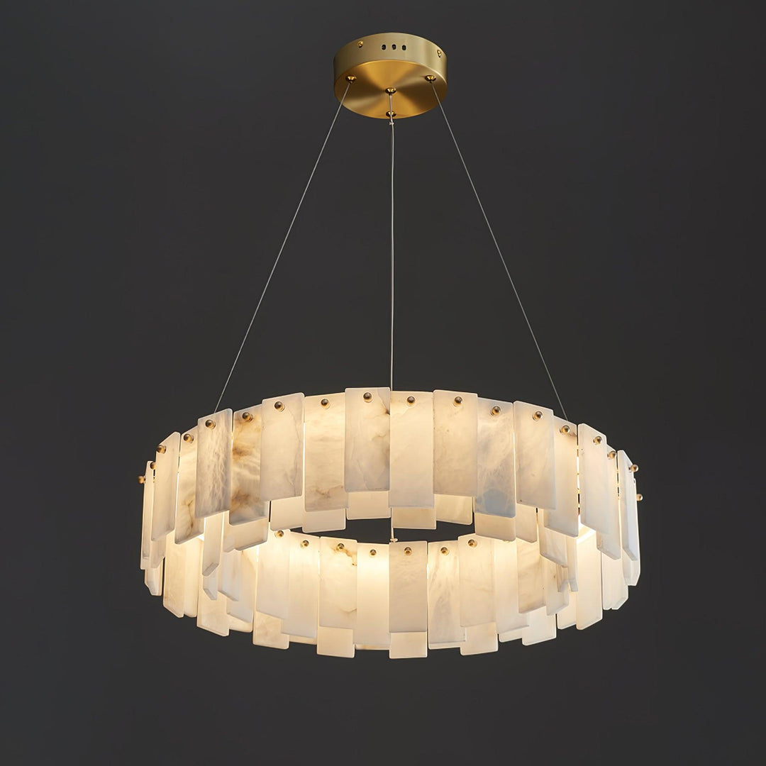Celestial Alabaster Rund Kandelaber