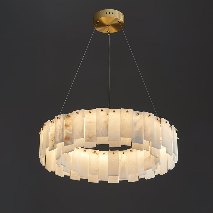 Celestial Alabaster Rund Kandelaber